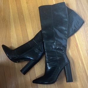 Knee High Croc Boots